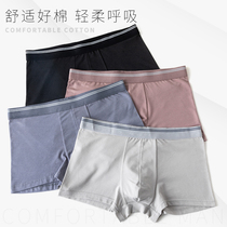 Mens underwear mens boxer pants Four Seasons breathable youth bottoms mens four corner shorts head modal business pants