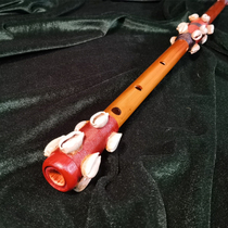 African three-hole flute African traditional flute Fula Africa Flute African traditional playing adult