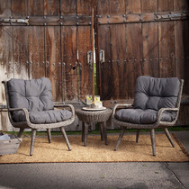 Outdoor furniture Leisure balcony rattan chair sofa courtyard villa living room imitation vine sofa table and chair combination modern sofa