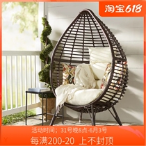 Balcony Creative Bird Cage Chair Balcony Sloth with covines Chair Creative Yangguang Room floor Leisure Lying Chair Tea Table