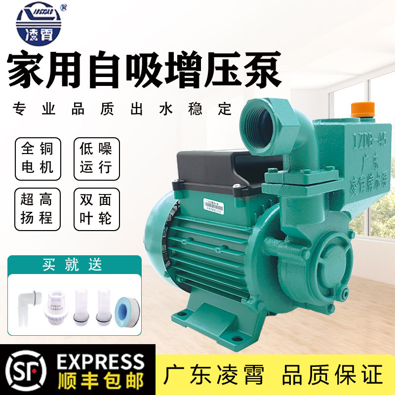 Guangdong Lingxiao Water Pumps Self-Suction Pump Clear Water Pump Fully Automatic Home Booster Pump Well Water Pumping 1ZDB-35B