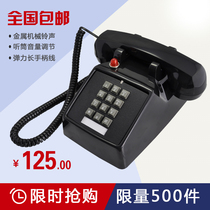 Bit Old-fashioned Button Type Telephone Antique Telephone Retro Phone Holder Telephone Antique Telephone