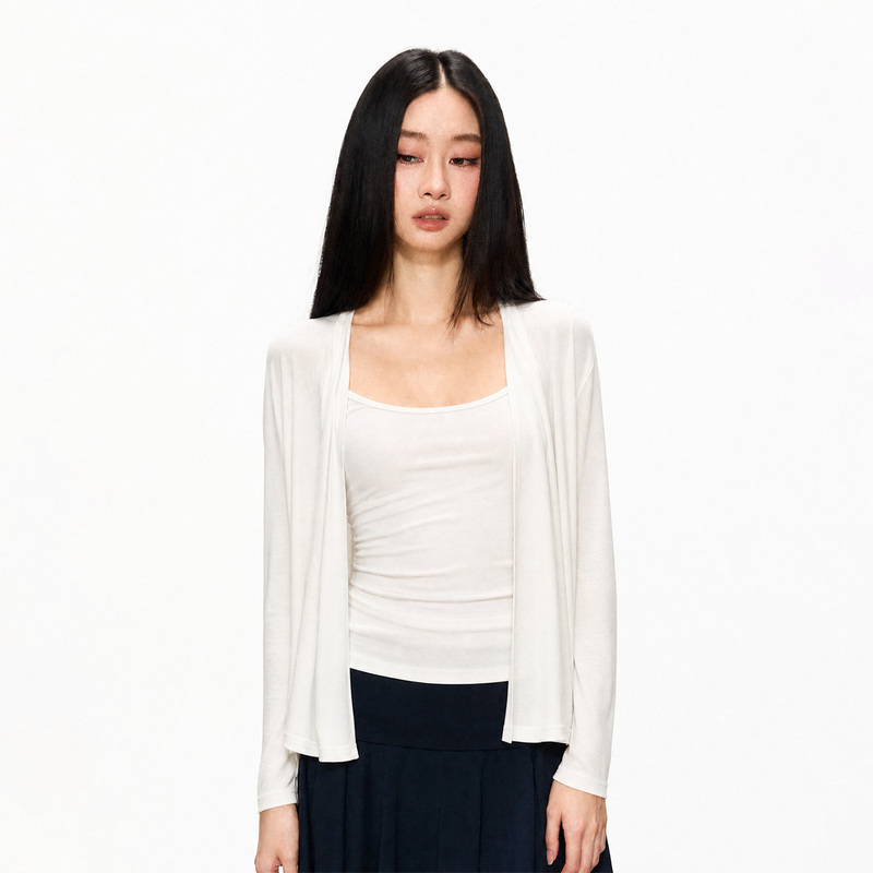 Cherry Melody Paper-Thin Versatile Lyocell Sun-Protective Soft and Loose Cardigan Knit Top Cherry Melody Paper-Thin Versatile Lyocell Sun-Protective Soft and Loose Cardigan Knit Top