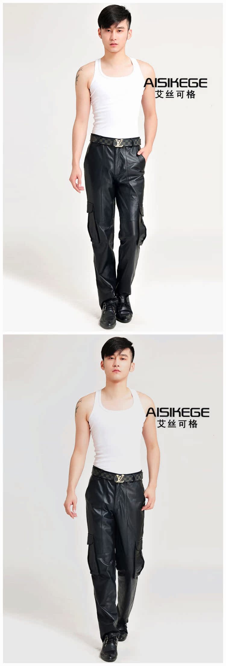 Pantalon cuir homme en vrac pour adolescent pour hiver - Ref 1491817 Image 12