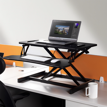 Mobile lifting computer desk office stand