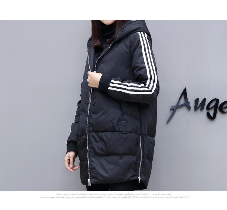 Phụ nữ mang thai cotton dài Phần phiên bản Hàn Quốc của phụ nữ mang thai lỏng lẻo Áo khoác cotton mùa đông shop đồ bầu
