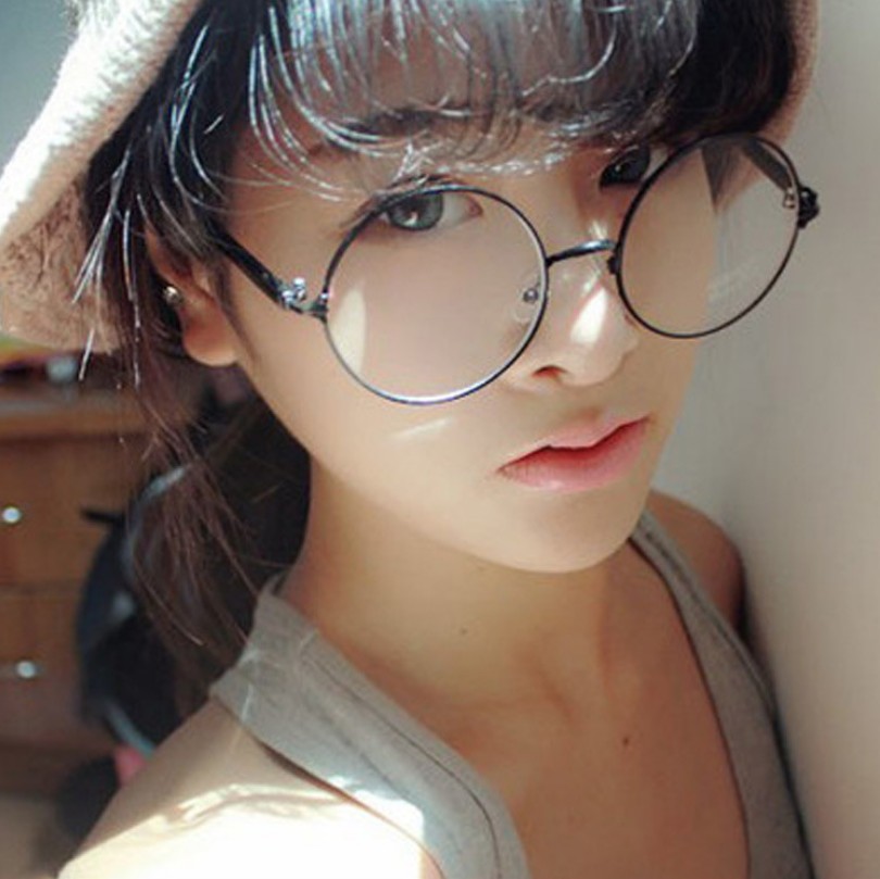 Net đỏ von Timo với kính retro khung tròn lớn kim loại kính khung Prince Prince khung nam và nữ thủy triều phẳng gương gucci sơn tùng