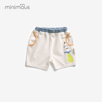 Childrens shorts wear Joker baby sweatpants foreign baby Summer clothes thin childrens cotton striped pants