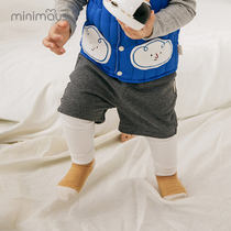 Childrens pants fleece 2021 Spring and Autumn New Fashion out baby pants baby casual pants girls shorts fake two pieces