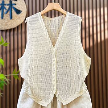 ເສື້ອຢືດ cardigan ເປັນຮູບາງໆໃນລະດູຮ້ອນສໍາລັບແມ່ຍິງ
