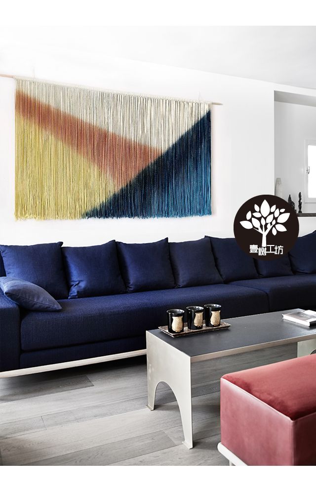 Miễn phí vận chuyển màu gradient tua tấm thảm trang trí B & B tấm thảm Bohemian thảm handmade tấm thảm trang trí nền - Tapestry tham trang tri