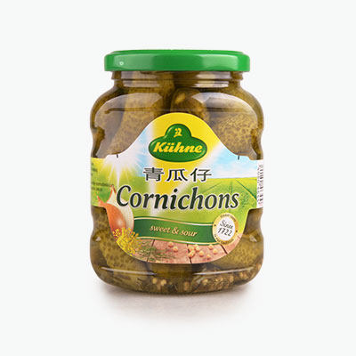 KühnePickled Cornichons(Sweet Sour) Guanli Chinas (Source)