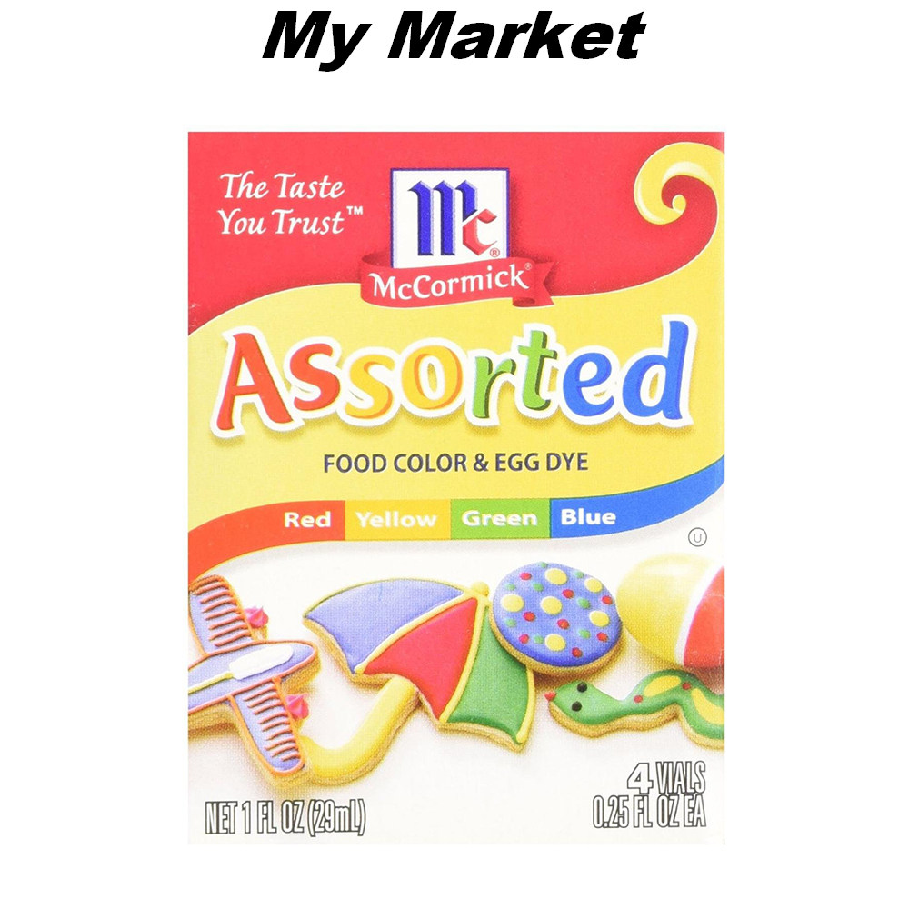 Mc CormickAssorted Food ColorEgg Dye 29ml US Taste Good American Colorants