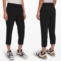 Exported to Europe and the United States lulu On the Fly 7 8 Pant nude casual can be flanged quick-drying Sports 7-point pants