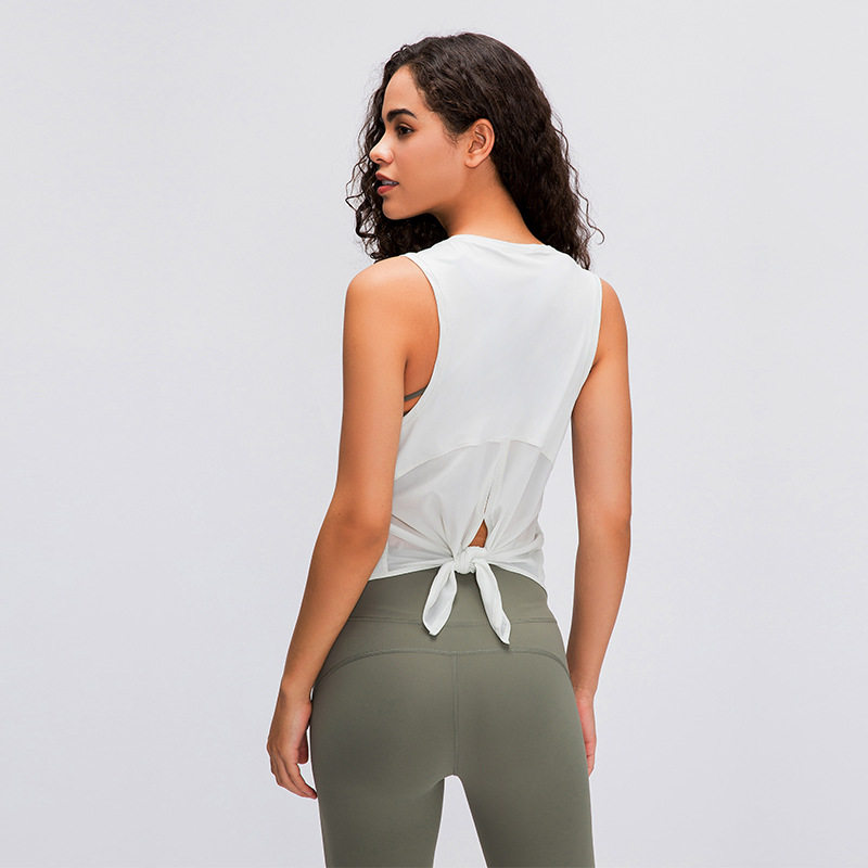 LULU yoga clothing Ace Tank fitness vest T-shirt running sports straps quick-drying breathable loose blouse women