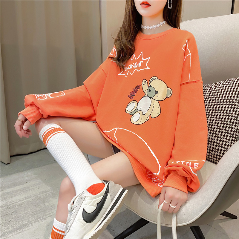 Maternity sweatshirt mid-length spring and autumn loose tops spring thin outerwear outerwear spring short leggings spring style