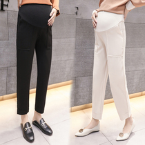 Pregnant Woman Pants Spring Outside Wearing Thin Spring Autumn Spring Clothing 2019 Spring style Fashion Gestation Pregnancy Mother Tide Dress Underpants Loose Season