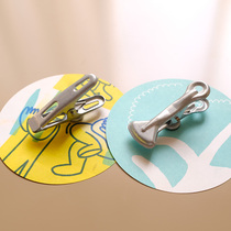 Daily iron clip refrigerator magnetic clip postcard card magnet clip metal refrigerator sticker photo wall clip