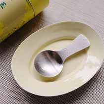 Japanese simple line 18-8 stainless steel teaspoon Japanese Mallet eyes teaspoon tea ceremony accessories tea set