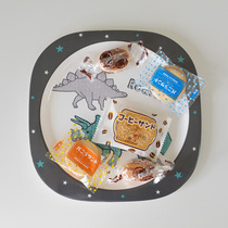 Cosmos Korean cartoon dinosaur shape cute childrens arc tableware plate melamine snack fruit plate