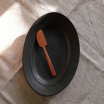 Japan imported wood butter knife Indonesian red sandalwood jam knife small scraper butter knife tableware spot