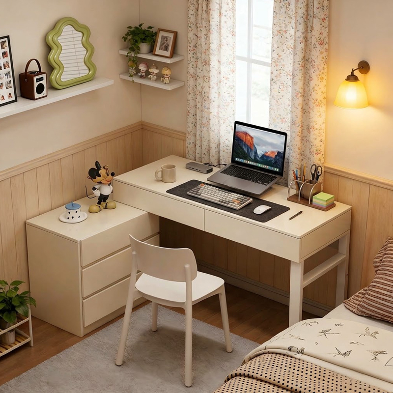 Corner Desk and Bookcase Combination for Home Use, Bedroom Study Desk, Corner Office Computer Desk, Small Apartment Student Writing Desk Corner Desk and Bookcase Combination for Home Use, Bedroom Study Desk, Corner Office Computer Desk, Small Apartment Student Writing Desk