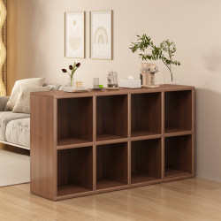 Storage Cabinet with Eight Compartments, Low Cabinet Next to the Sofa, Simple Kalike Grid Cabinet, Living Room Drawer Cabinet, Integrated Wall-Mounted Storage Cabinet