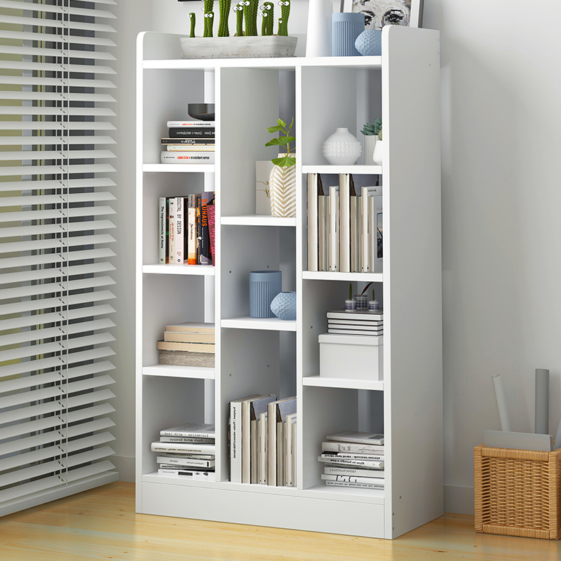 Bookshelf Minimalist Floor Living Room Bookcase Shelving Simple