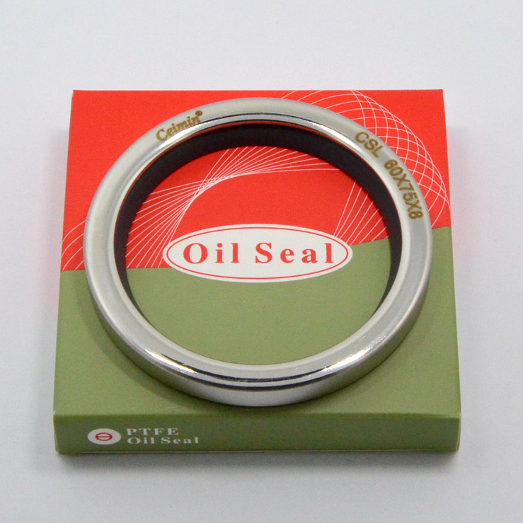 Screw air compressor oil seal shaft sleeve special accessories imported PTFE tetrafluoro stainless steel skeleton 60X75X8