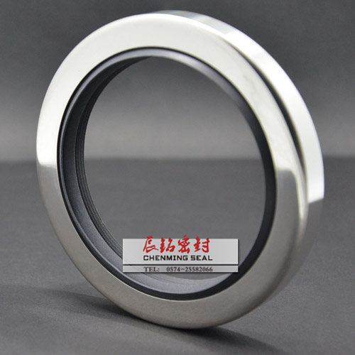 Stainless steel high-pressure three-lip oil seal PTFE tetrafluoro skeleton oil seal high-use rotary seal ring