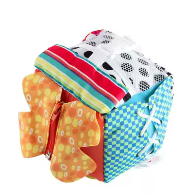 Infants learn to dress cloth Building Block Ball feel integrated toy Baby Bell ball early education kindergarten learning button zipper button zipper