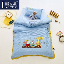 Class A 60 long velvet cotton childrens three-piece set kindergarten quilt quilt nap six-piece cotton kit