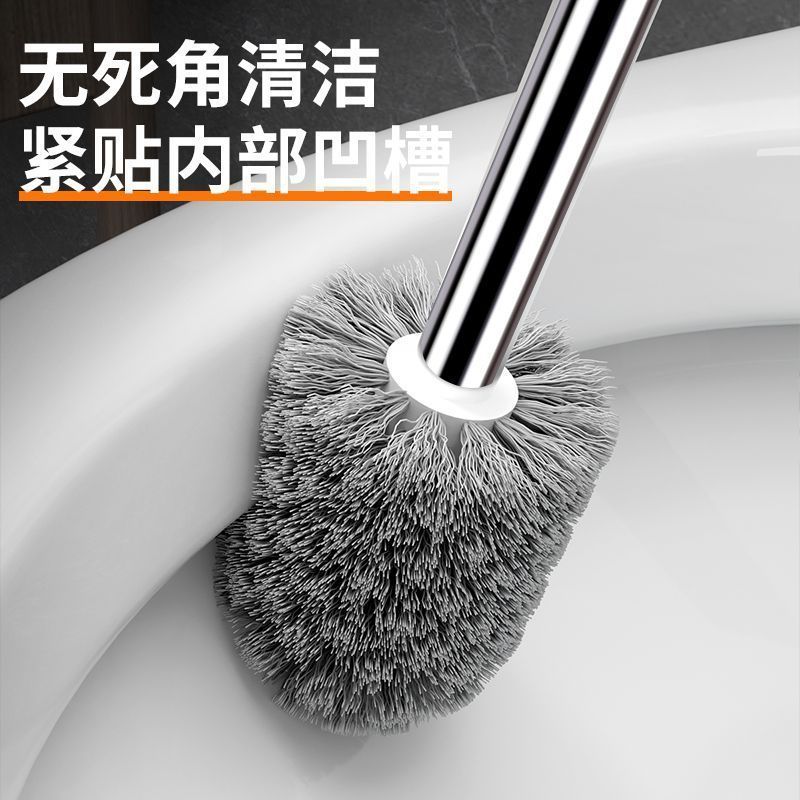 马桶清洁神器来了！太空铝长柄洁厕刷无死角清洁，懒人必备！