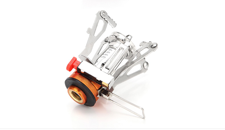Đầu bếp lõm ngoài trời mini Đầu bếp có thể đóng mở ngoài trời bếp lò bếp gas với đánh lửa điện tử - Bếp lò / bộ đồ ăn / đồ nướng dã ngoại bếp gas mini nhỏ gọn