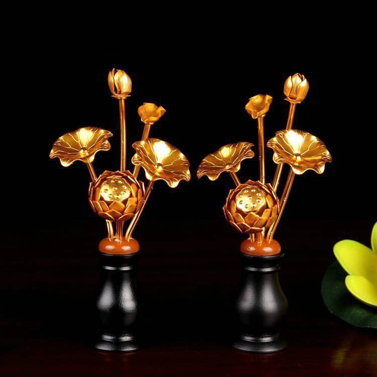 Yuantong Buddhist tools Buddhist supplies for Buddha flower vase Lotus Buddha Hall for Buddha in front of the flower simulation lotus