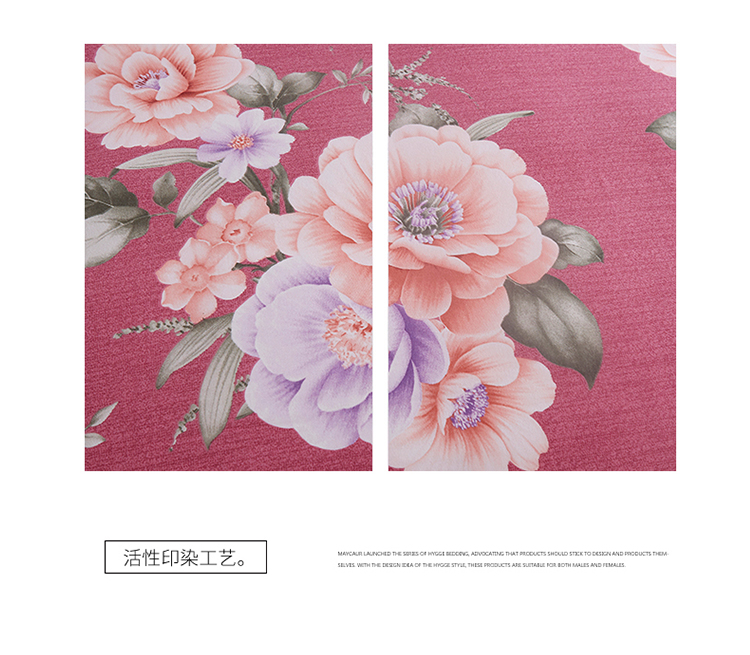 Hengyuanxiang 100% cotton chà nhám dày bao gồm chăn bông một mảnh duy nhất 1,5m đôi 200x230 - Quilt Covers 	chăn phao mùa đông
