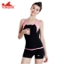 YINGFA Yingfa Bà Bảo thủ Kết hợp Boxer Áo tắm kích thước lớn Slim Covered Slim Slim Chuyên nghiệp Áo ngực Pad - Bộ đồ bơi One Piece Bộ đồ bơi One Piece