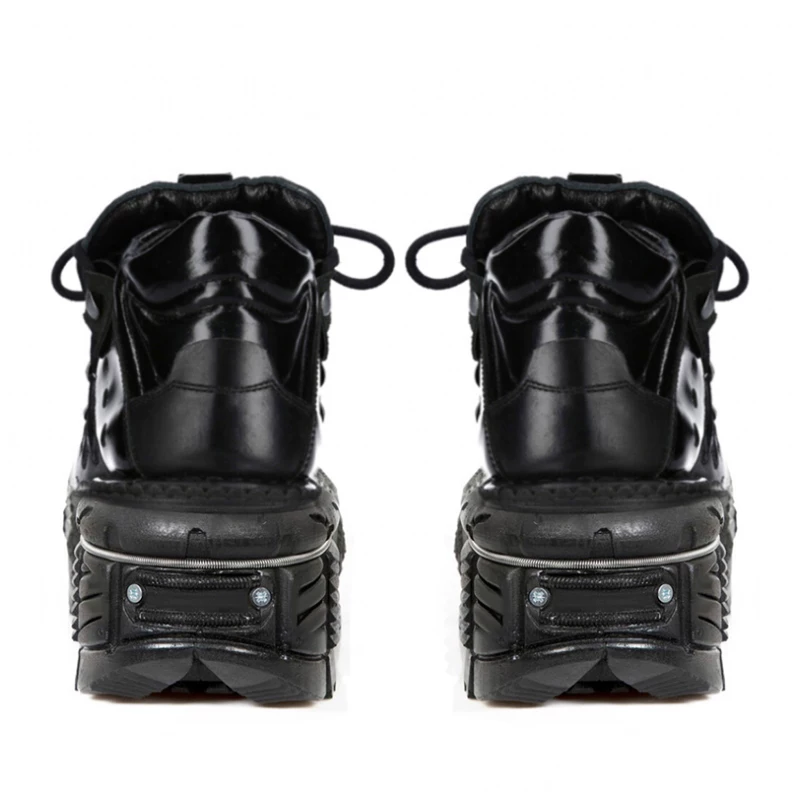 Ретро-испанские рок-ботинки Diablo Shoes Shoes, панк-ботинки металлы для мужчин и женщин с толстой подошвой, одиночные ботинки