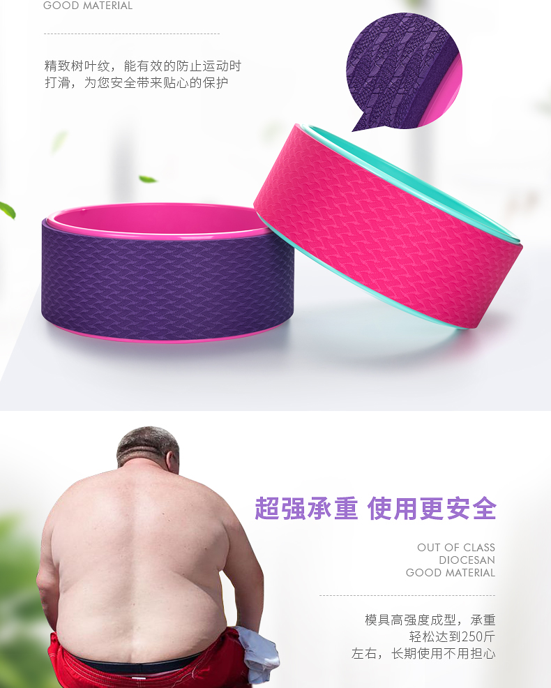 Shang Tiao Yoga Bánh Xe Chính Hãng Người Mới Bắt Đầu Dharma Wheel Uốn Cong Tạo Tác Yoga Yoga Vòng Tròn Pilates Vòng Tròn Thiết Bị Phụ Trợ miniband tập mông