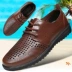 Mùa hè dép da nam kinh doanh giày thông thường giày nam trung niên Sandal