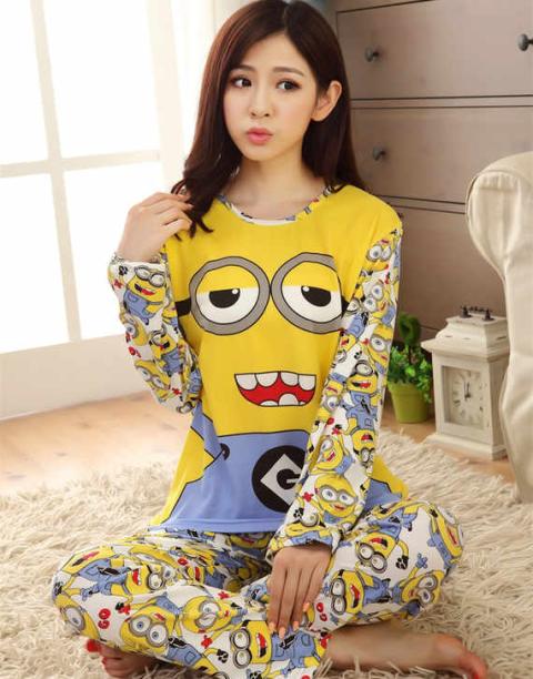 Mùa xuân và mùa thu Mùa đông Bộ đồ ngủ bé trai lớn cho bé gái Áo dài cotton 12-13-14-15-16 Năm học sinh trung học cơ sở bộ đồ the thao nữ hàng hiệu