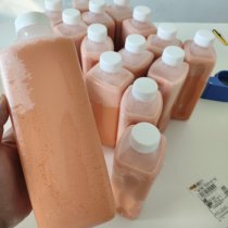 Food grade pure vegetable ghee 1000ml bottled pomegranate red