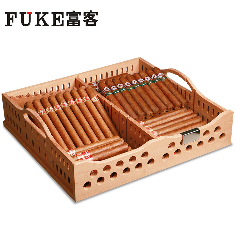Rich cigar cabinet floor rich cigar tray Spain natural cedar with handles