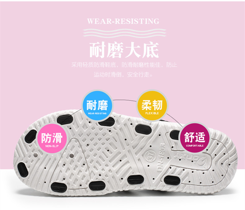 Bao Đầu dép nữ mùa hè non-slip đáy mềm y tá trắng lỗ giày hollow breathable Hàn Quốc phiên bản của sinh viên sinh viên dép đi trong nhà