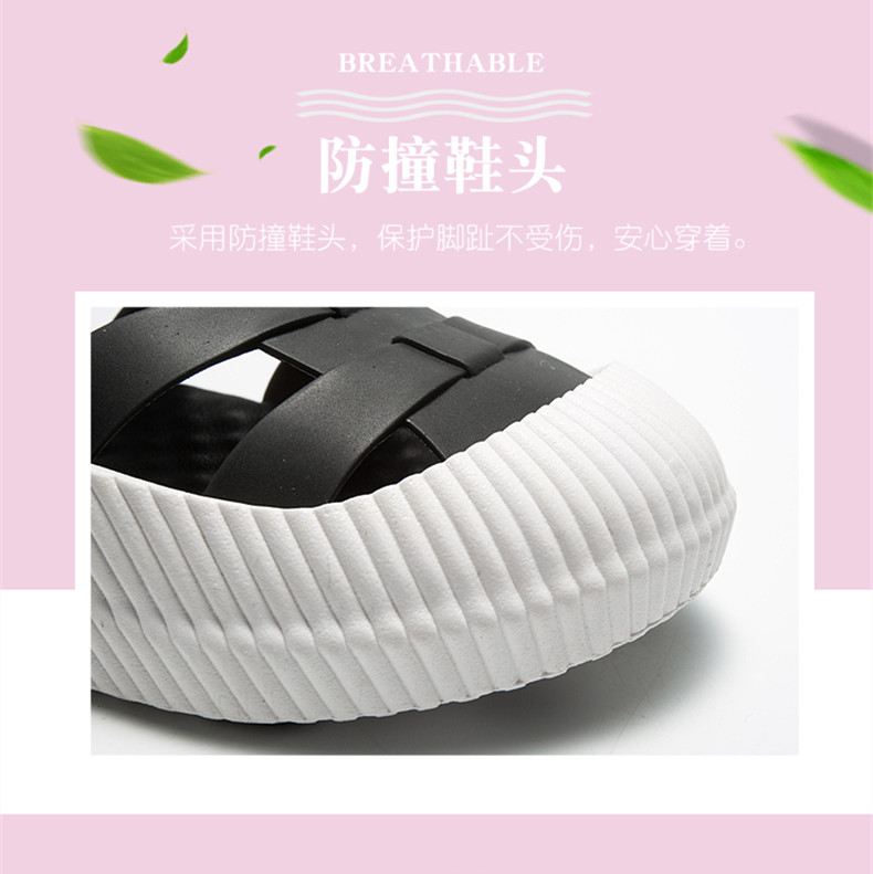 Bao Đầu dép nữ mùa hè non-slip đáy mềm y tá trắng lỗ giày hollow breathable Hàn Quốc phiên bản của sinh viên sinh viên dép đi trong nhà