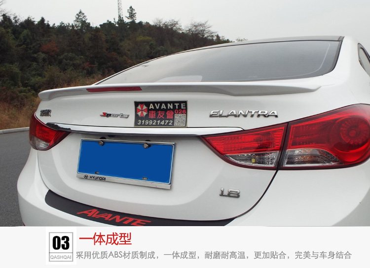 Bắc Kinh Hyundai Langwei cánh đuôi nén cánh miễn phí cài đặt không phá hủy Langdong sửa đổi đuôi sơn đặc biệt cánh lướt gió mazda 2