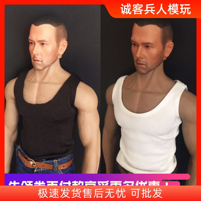 1/6 Scale Male Soldier Clothing, Men's Black and White Vest, Wolverine Vest, Old Bull Vest, Super Elastic, in Stock 1/6 Scale Male Soldier Clothing, Men's Black and White Vest, Wolverine Vest, Old Bull Vest, Super Elastic, in Stock
