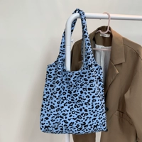 Жилет маленький леопардовый синий