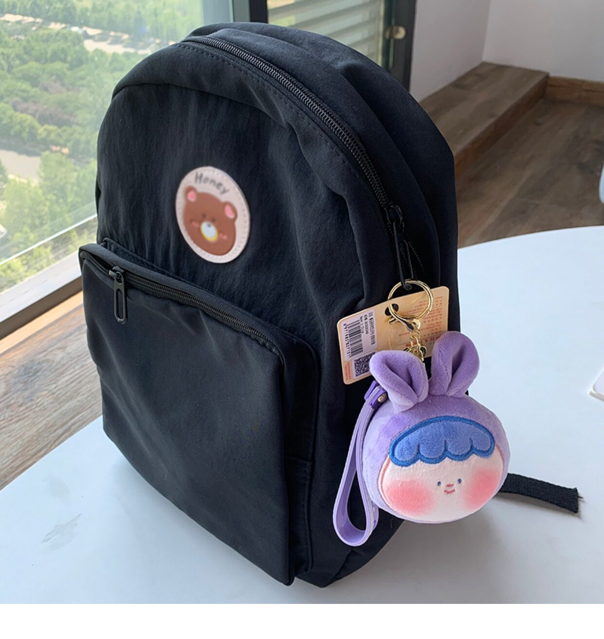 Брелок 捏捏脸你的脸萌可爱解压创意公仔学生情侣车钥匙扣挂饰书包包挂件