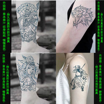 Guan Yu Zhao Yun Qinglong Herbal Tattoo cant wash off Juice non-reflective semi-permanent female waterproof male durable tattoo stickers